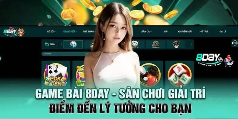 Game bài tại 8day được nhiều người chơi giải trí tham gia